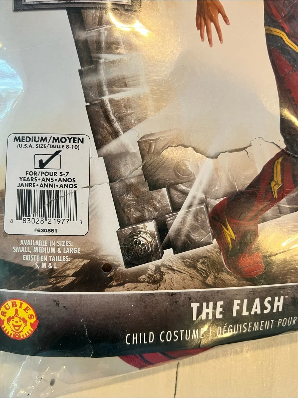 Rubie's Costume Boys Justice League Deluxe Flash Costume size 5-7 years